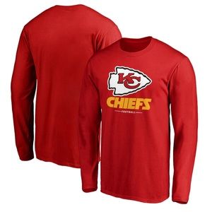 LIKE NEW Mens Kansas City Chiefs Red cotton long sleeve tshirt large